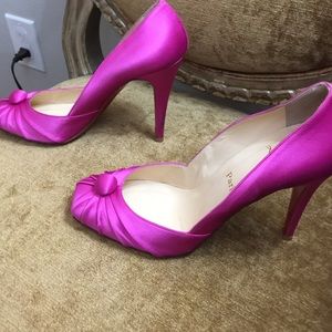 Christian Louboutin silk knot shoe